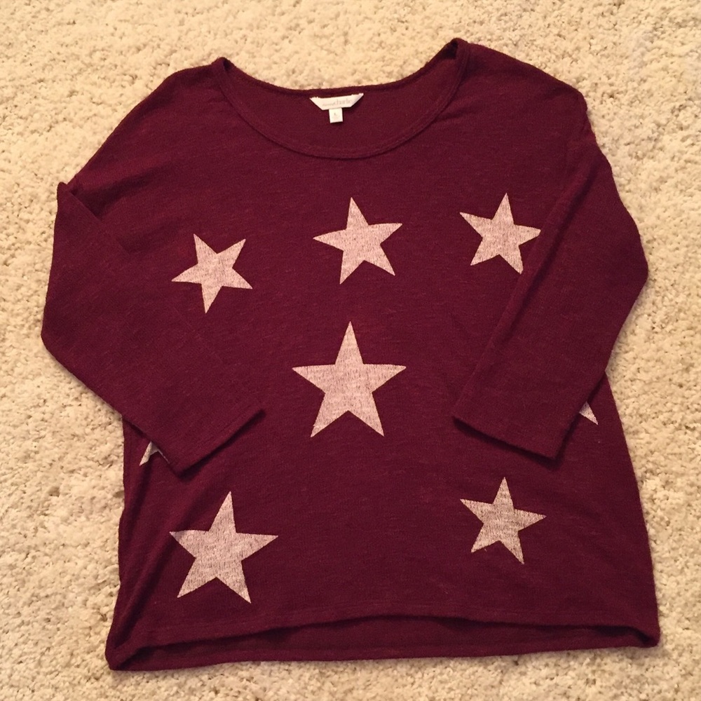 Charming Charlie light weight star sweater